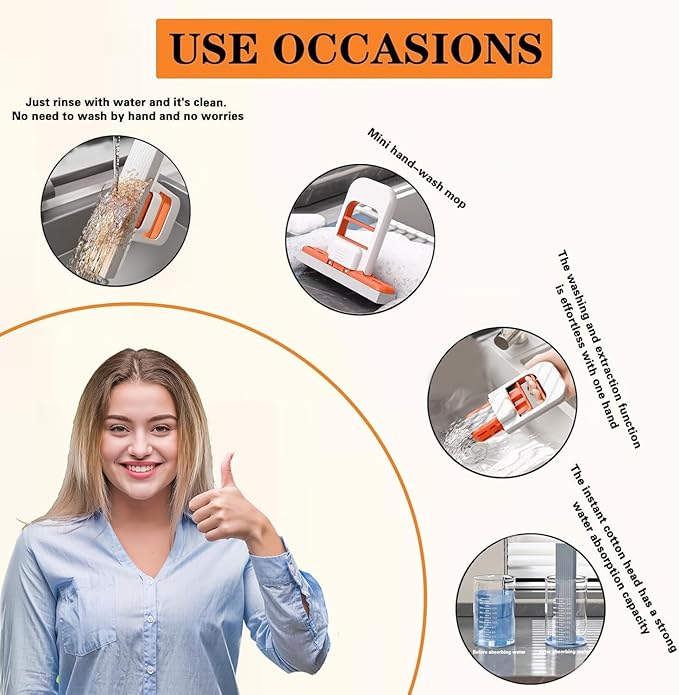 Mini Mop – One Swipe Easy Cleaning Tool